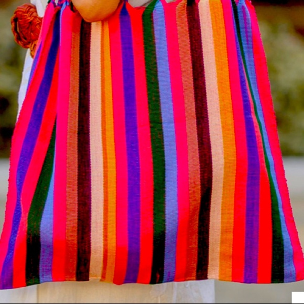 Striped Mexican Fiesta Bag | Rainbow